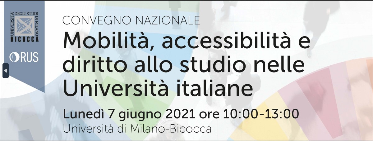 Mobilità, accessibilità e diritto allo studio nelle Università italiane – 7/06/2021