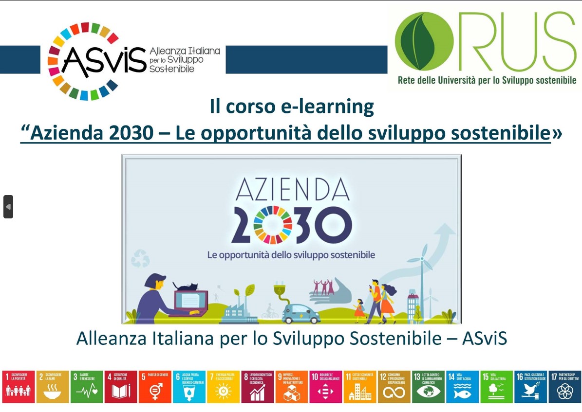 Un secondo corso ASviS disponibile per la comunità politecnica – 16/12/2021