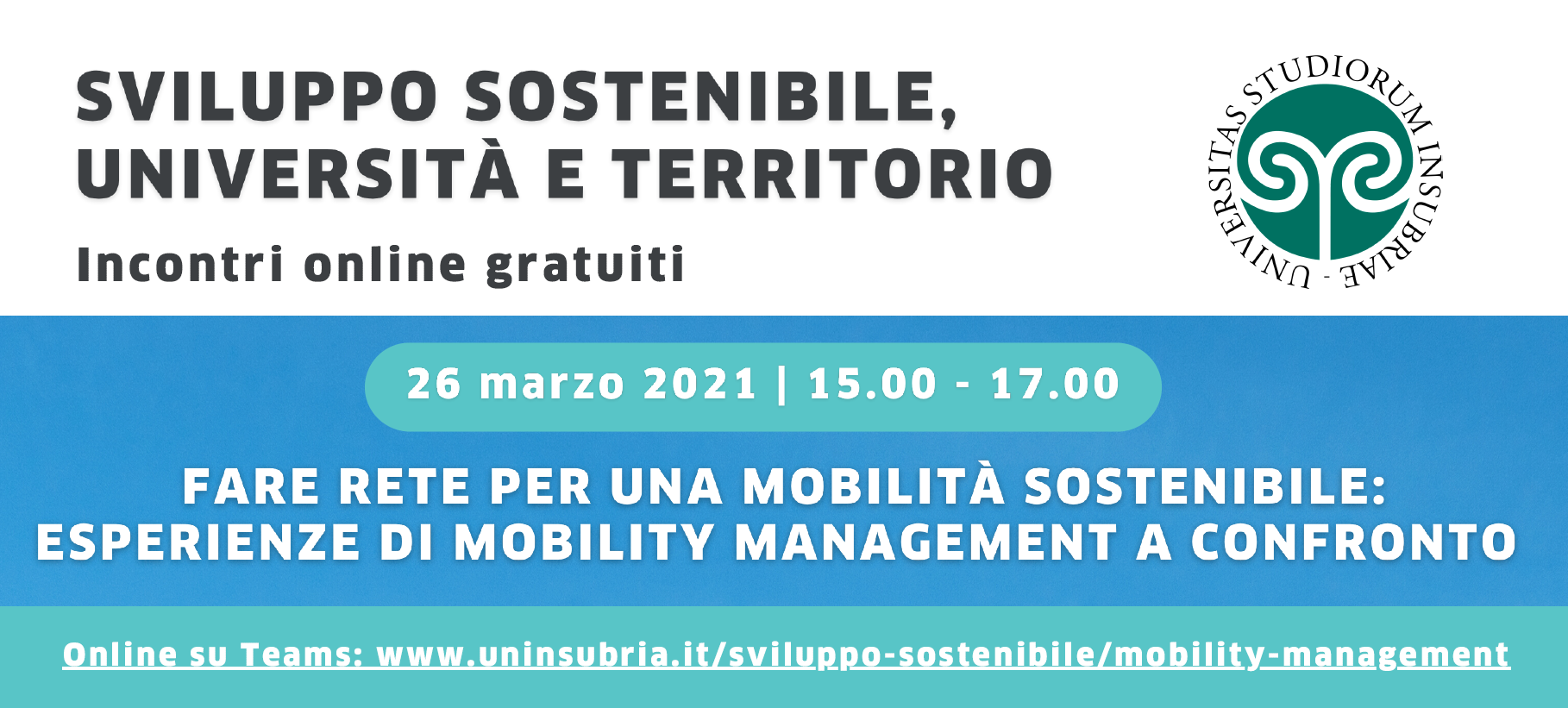 Fare rete per una mobilità sostenibile: esperienze di mobility management a confronto – 26/03/2021