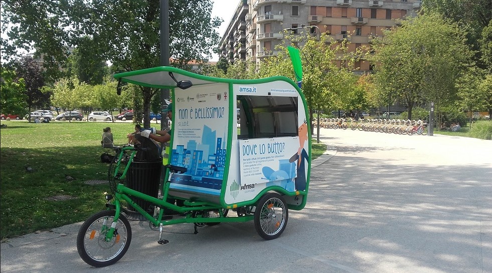 T-riciclo, il nuovo mezzo ecologico di Amsa – 7/07/2017