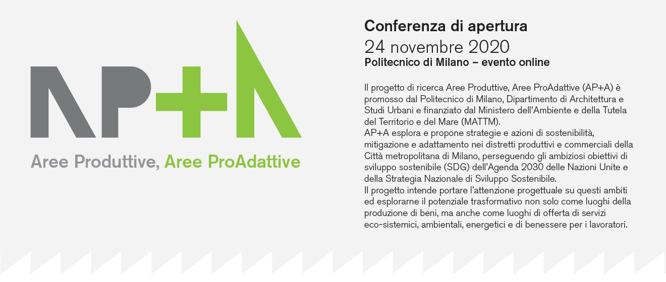 Aree Produttive, Aree Pro-Adattive (AP+A) – 24/11/2020